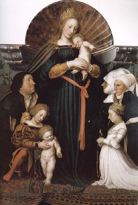 Hans Holbein Our Lady Meyer France oil painting art